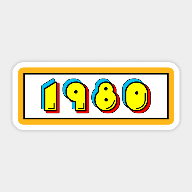 Vintage 1980 Video Game Sticker by GloopTrekker